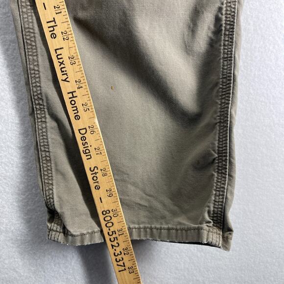 CARHARTT Pants Mens 34x32 B151 Utility Work Canvas Carpenter Khaki Cotton Beige - Picture 13 of 14